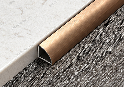 Nẹp Bo góc tròn không cánh – biên dạng nẹp inox trang trí
