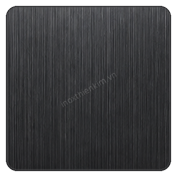 Mẫu màu Inox đen titanium xước hairline