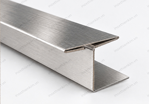 Nẹp T Gấp chân – biên dạng nẹp inox trang trí
